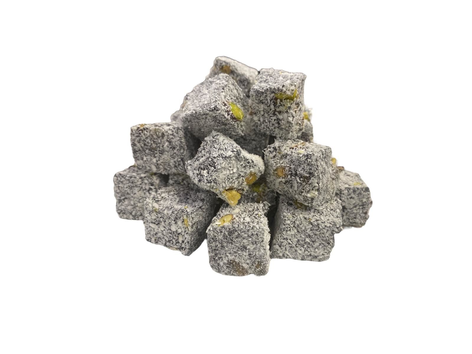 Çifte Kavrulmuş Hindistan Cevizli Antep Fıstıklı Lokum 1 kg