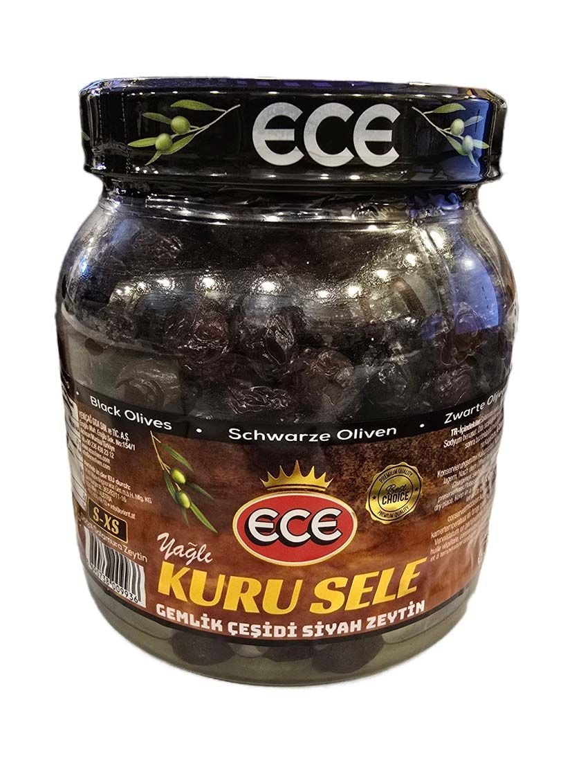 Ece Yağlı Kuru Sele Siyah Zeytin 1000 gr