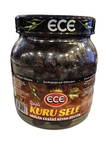 Ece Yağlı Kuru Sele Siyah Zeytin 1000 gr