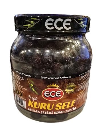 Ece Yağlı Kuru Sele Siyah Zeytin 1000 gr