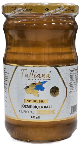 Tulliana Natüral Süzme Çok Çiçekli Saf Bal (Bitlis) 850 gr