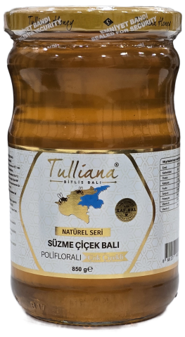Tulliana Natüral Süzme Çok Çiçekli Saf Bal (Bitlis) 850 gr