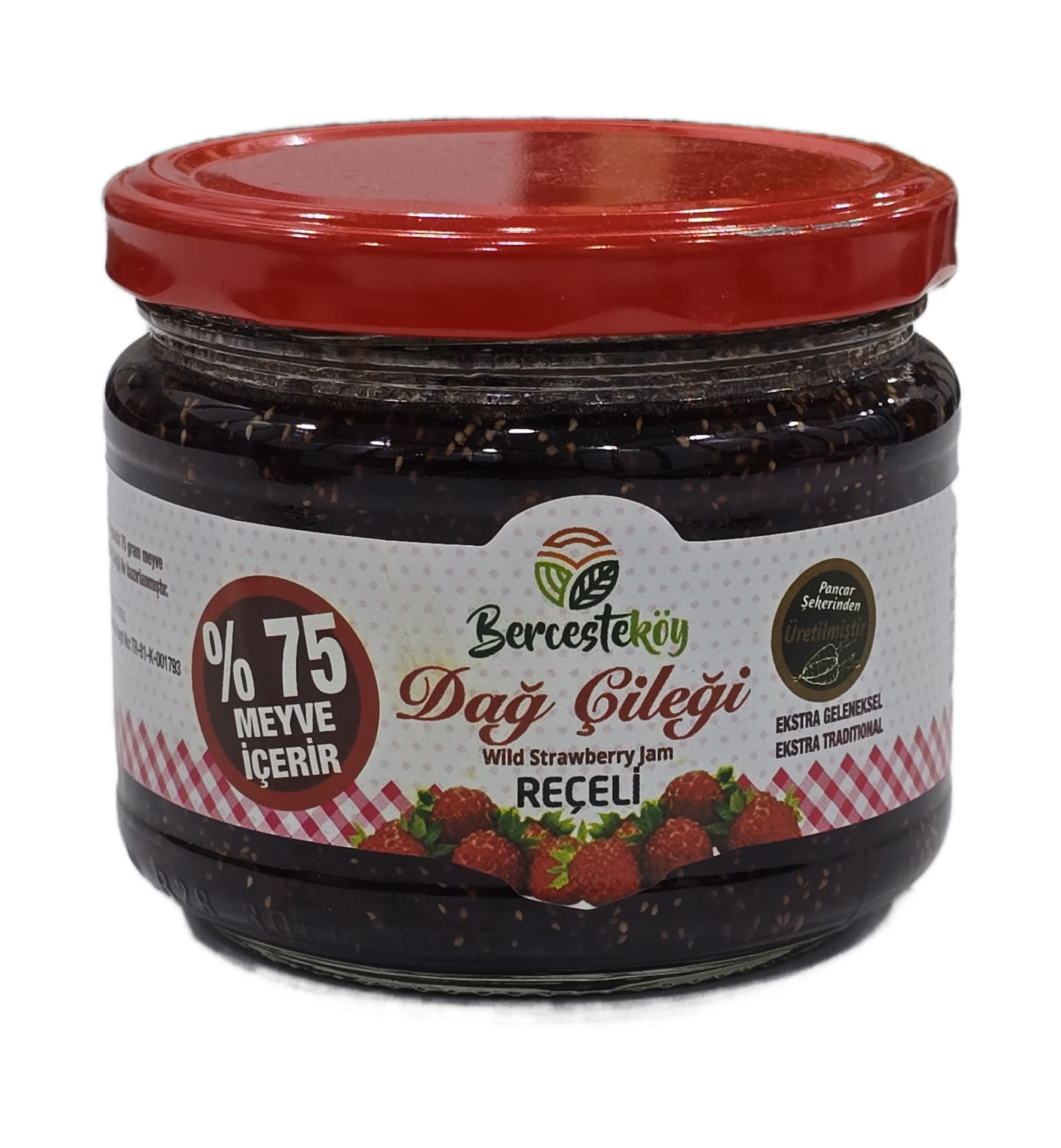 Dağ Çileği Reçeli 350 Gr (Yoğun Meyveli Yeni Mahsül)