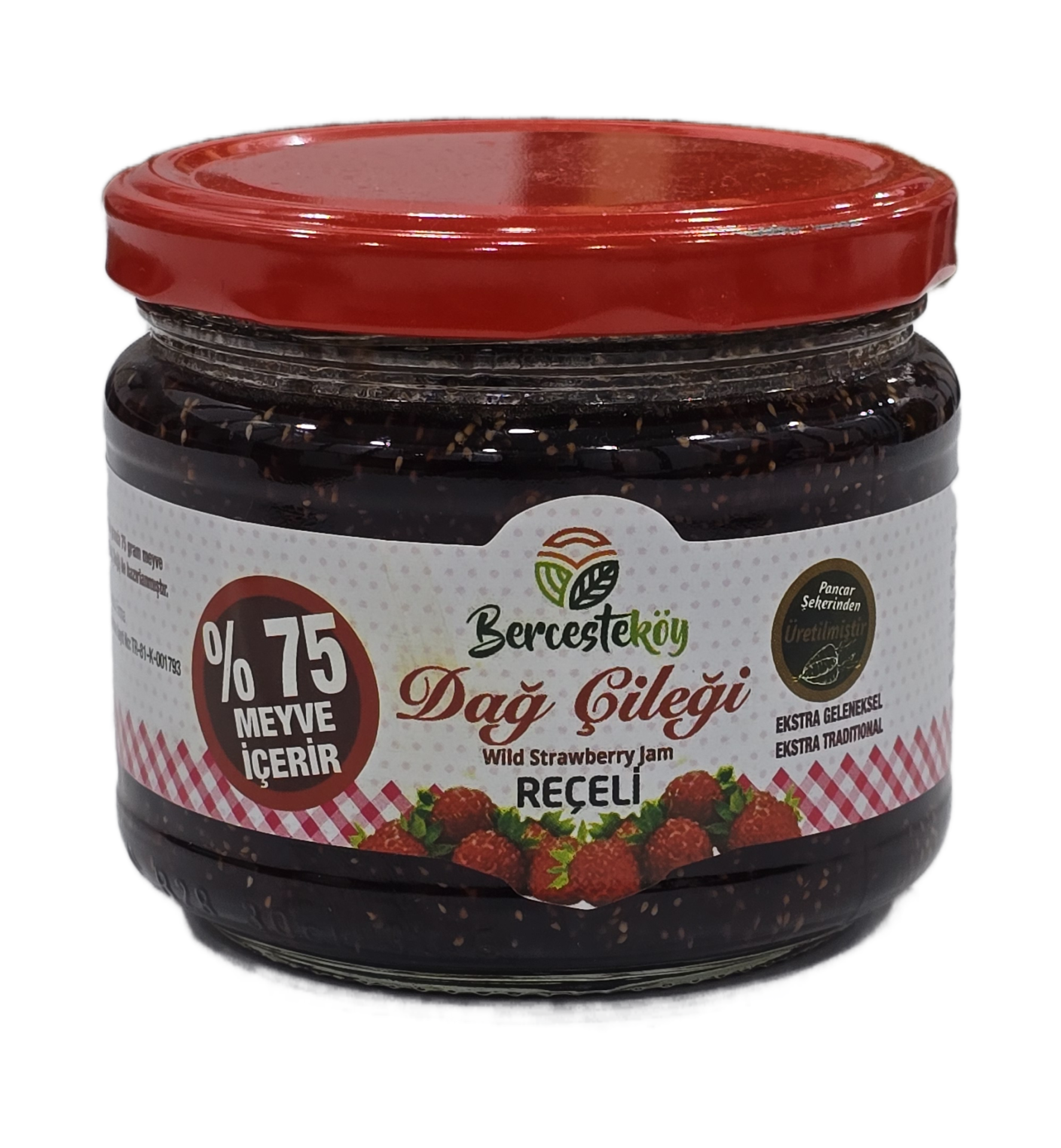 Dağ Çileği Reçeli 350 Gr (Yoğun Meyveli Yeni Mahsül)