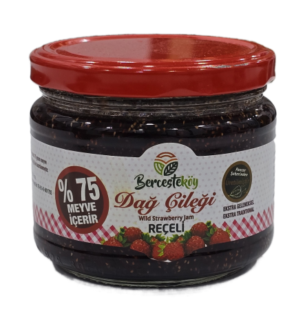 Dağ Çileği Reçeli 350 Gr (Yoğun Meyveli Yeni Mahsül)
