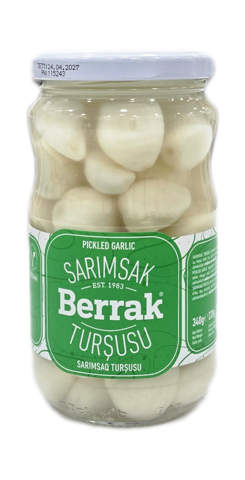 Berrak Sarımsak Turşusu 340 Gr