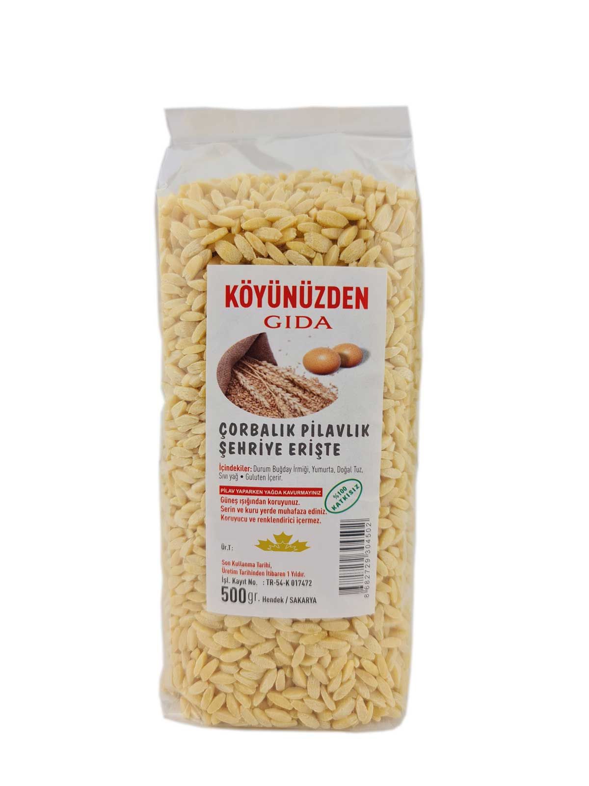 Köyünüzden Çorbalık Pilavlık Şehriye Erişte 500 gr