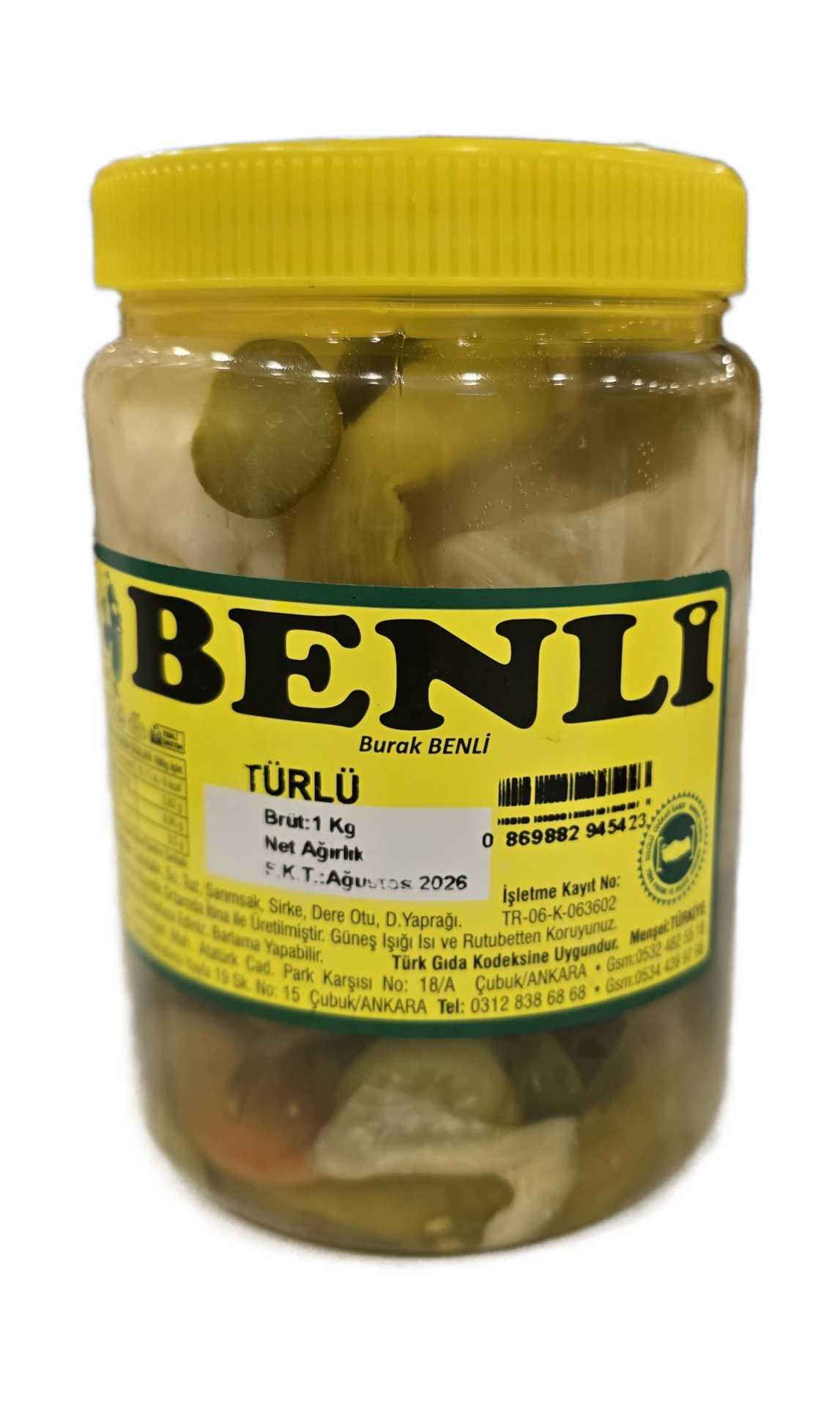 Benli Salatalık Turşusu 1 Kg