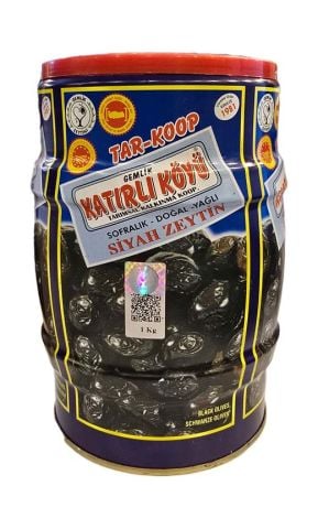 Katırlı Köyü Yağlı Kuru Sele Siyah Zeytin 1000 gr