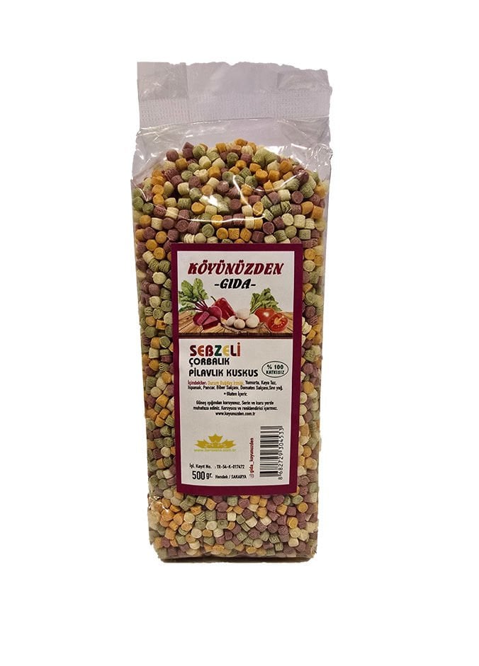 Köyünüzden Sebzeli Çorbalık Pilavlık Kuskus 500 gr