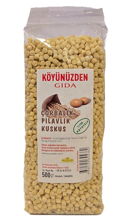 Köyünüzden Sade Çorbalık Pilavlık Kuskus 500 gr