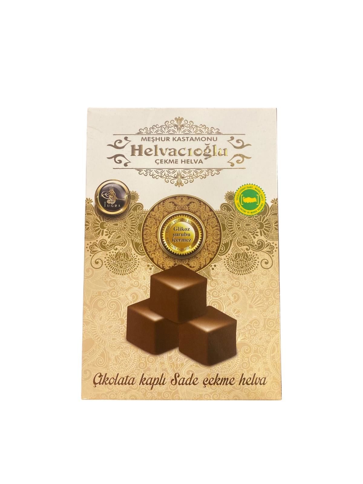 Helvacıoğlu Çikolata Kaplı Sade Çekme Helva 170 Gr