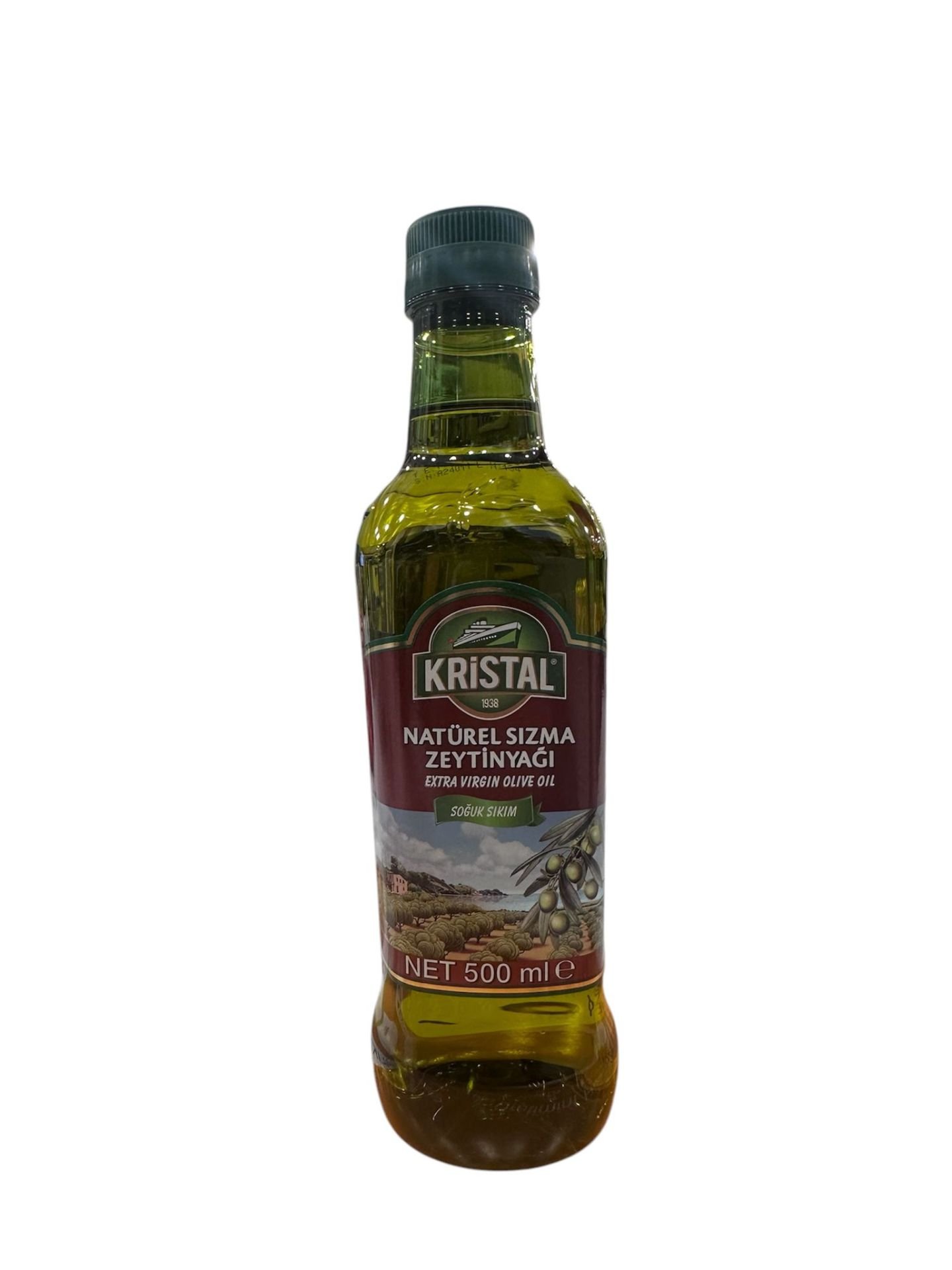Kristal Natürel Soğuk Sıkım Sızma Zeytinyağı 500 ml